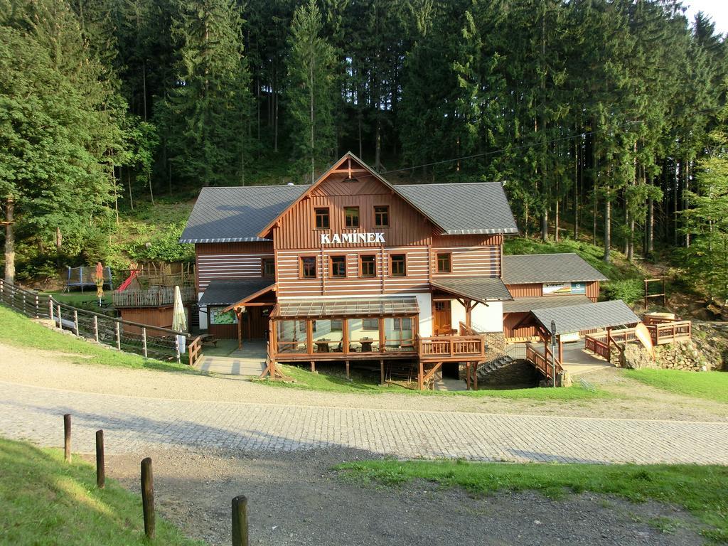 Penzion Kaminek โรกีนีซ นัด ยีเซอโร ภายนอก รูปภาพ