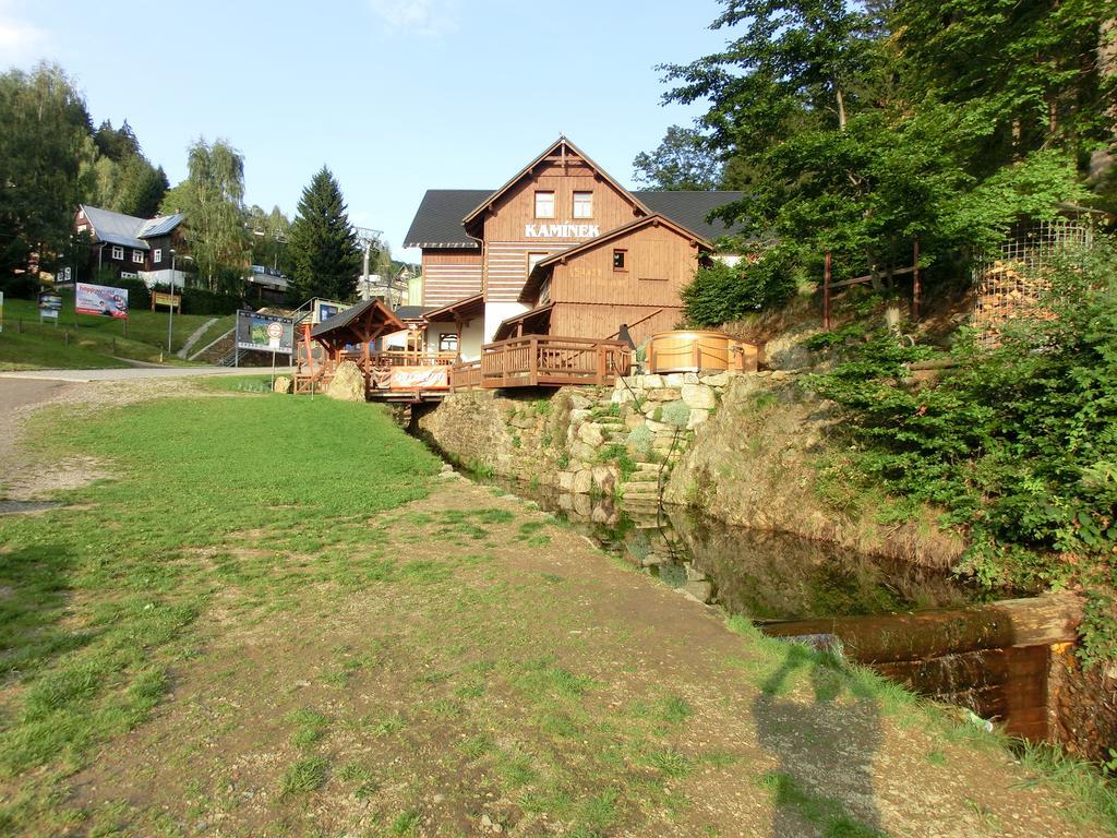 Penzion Kaminek โรกีนีซ นัด ยีเซอโร ภายนอก รูปภาพ