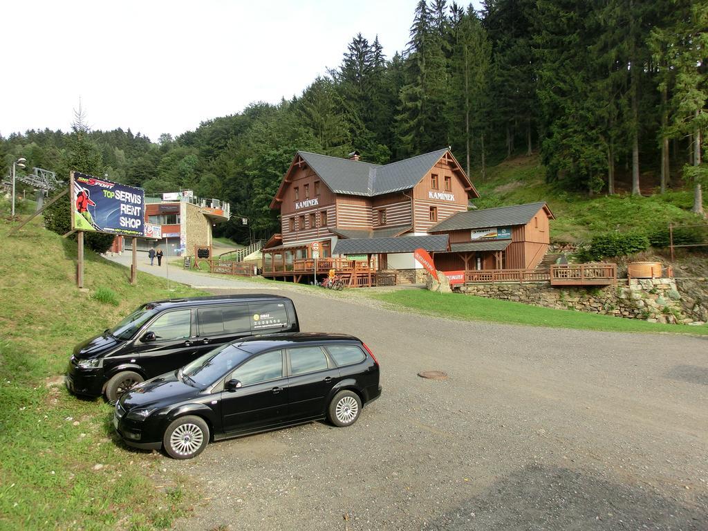 Penzion Kaminek โรกีนีซ นัด ยีเซอโร ภายนอก รูปภาพ